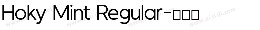 Hoky Mint Regular字体转换